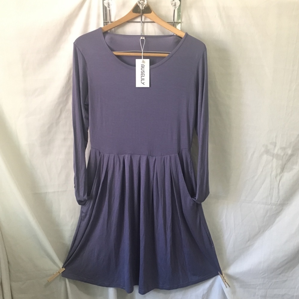 Lavender Auselily Dress w/ PocKeTs